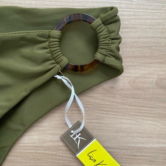 NEW LK Montecito Swimsuit Bottom Olive Medium - Picture 8 of 11